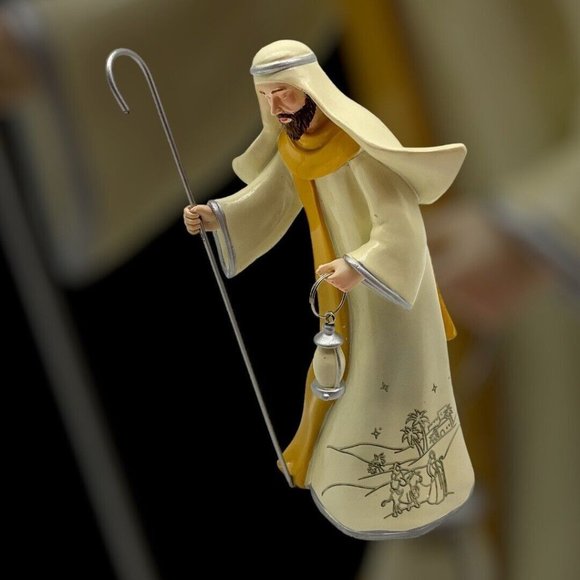 Hawthorne Village Silver Blessings Nativity Christmas Tree Collection JOSEPH - Picture 6 of 16